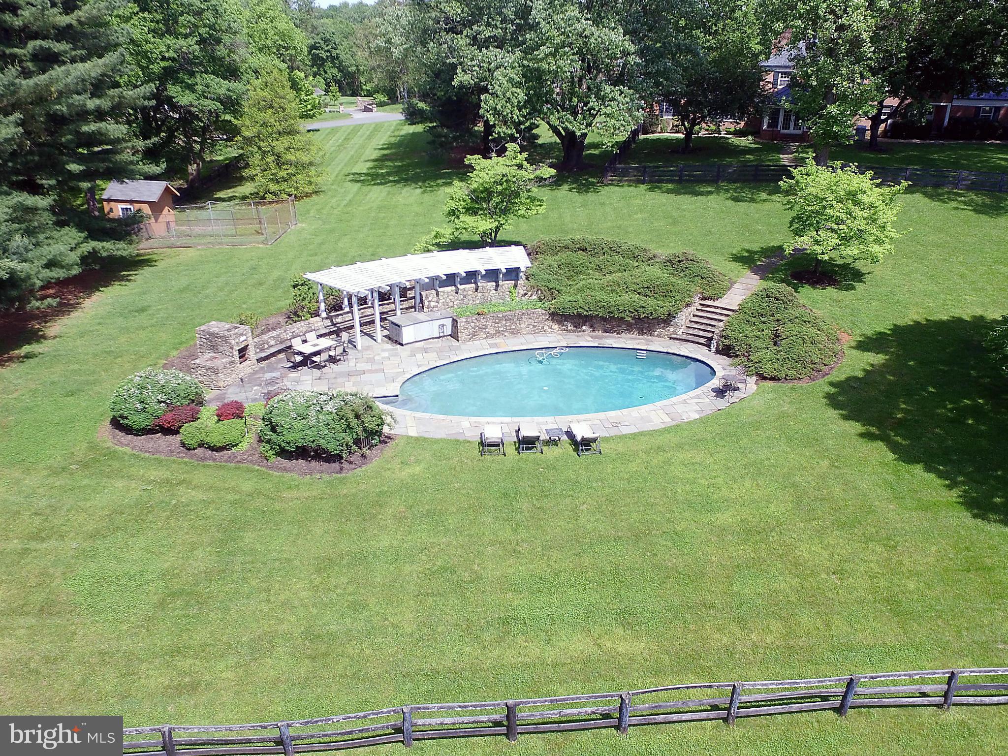 23387 Mersey Road Middleburg, VA 20117 - Photo 22 of 30 Lovely landscaping & stonewalls surround the pool