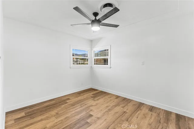 a view of livingroom with wooden floor