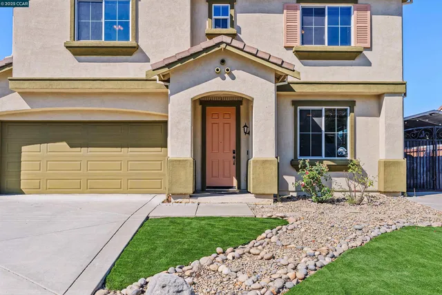 a front view of a house