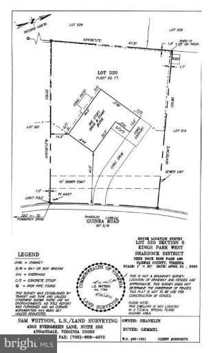 5358 Guinea Road Fairfax, VA 22032 - Photo 23 of 25 Plat #1