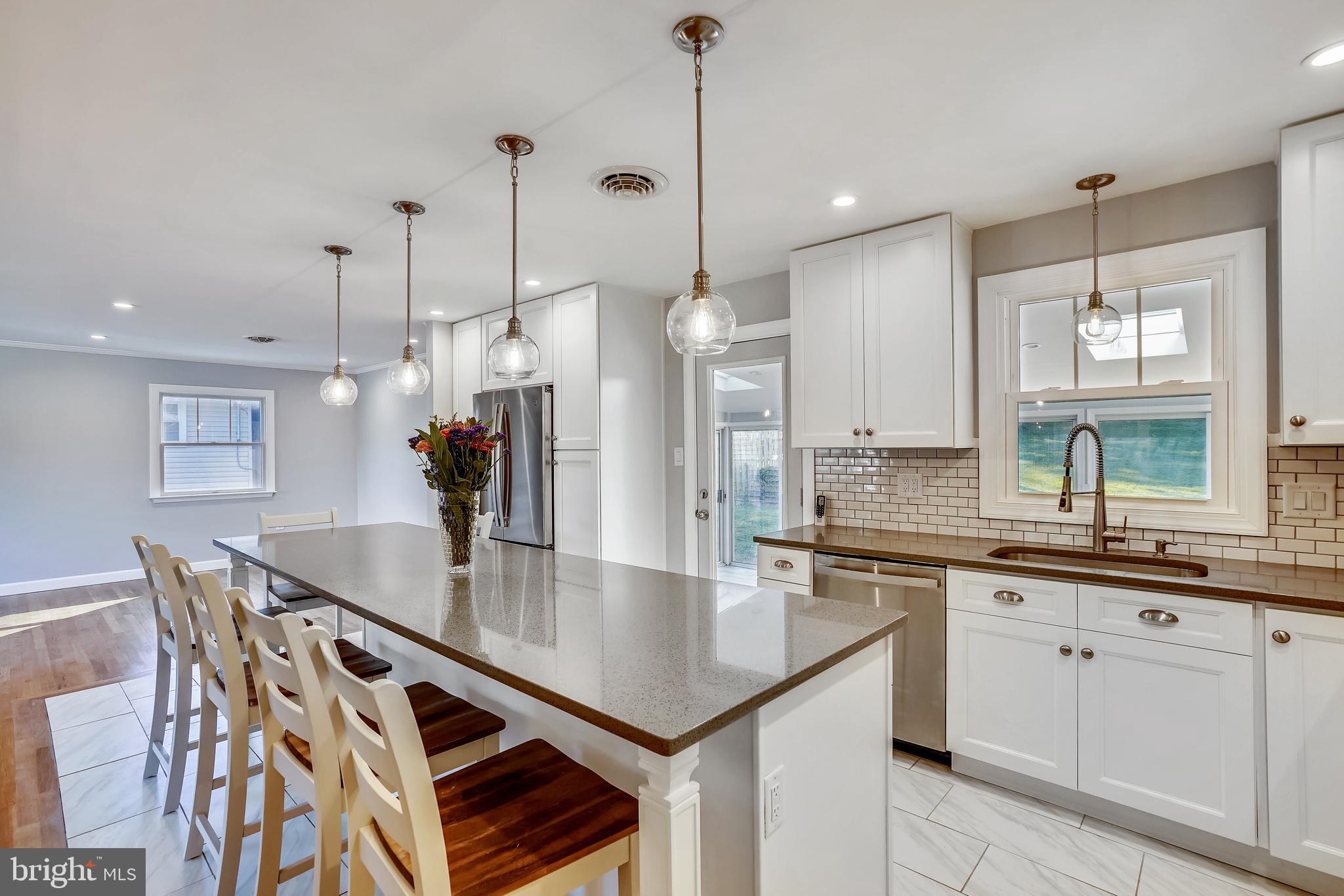 3626 Valley Road Ellicott City, MD 21042 - Photo 9 of 37 Kitchen Island w/ LED Lighting. Seating for 6.