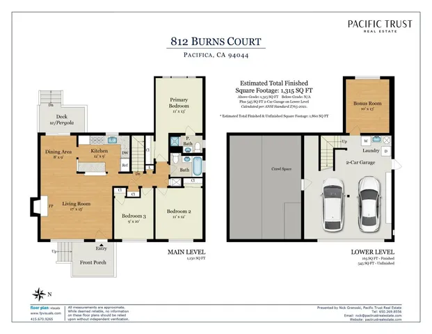 $1,398,000 | 812 Burns Court, Pacifica, CA 94044