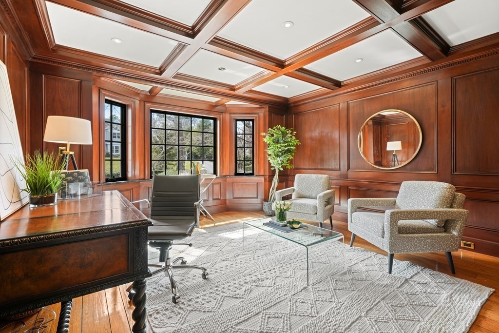 77 Woodcliff Road Wellesley, MA 02481 - Photo 23 of 42 a living room with furniture and a large window