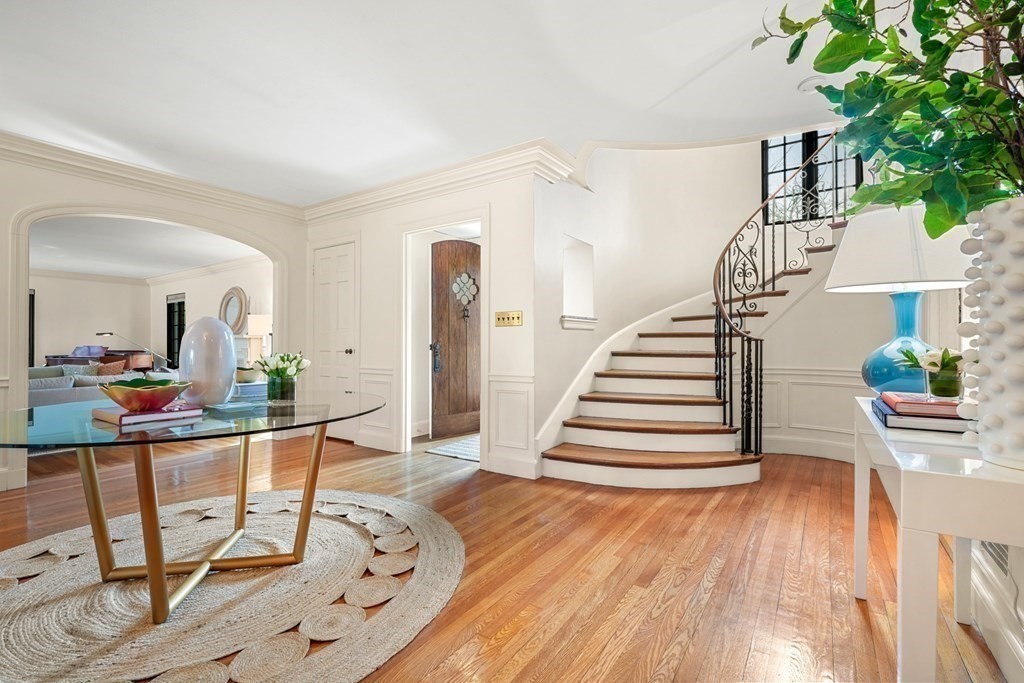 77 Woodcliff Road Wellesley, MA 02481 - Photo 5 of 42 a view of entryway and hall with wooden floor