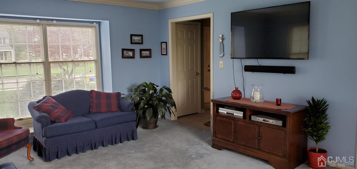3 Interlaken Road Monmouth Junction, NJ 08852 - Photo 17 of 21 a living room with furniture a flat screen tv and a window