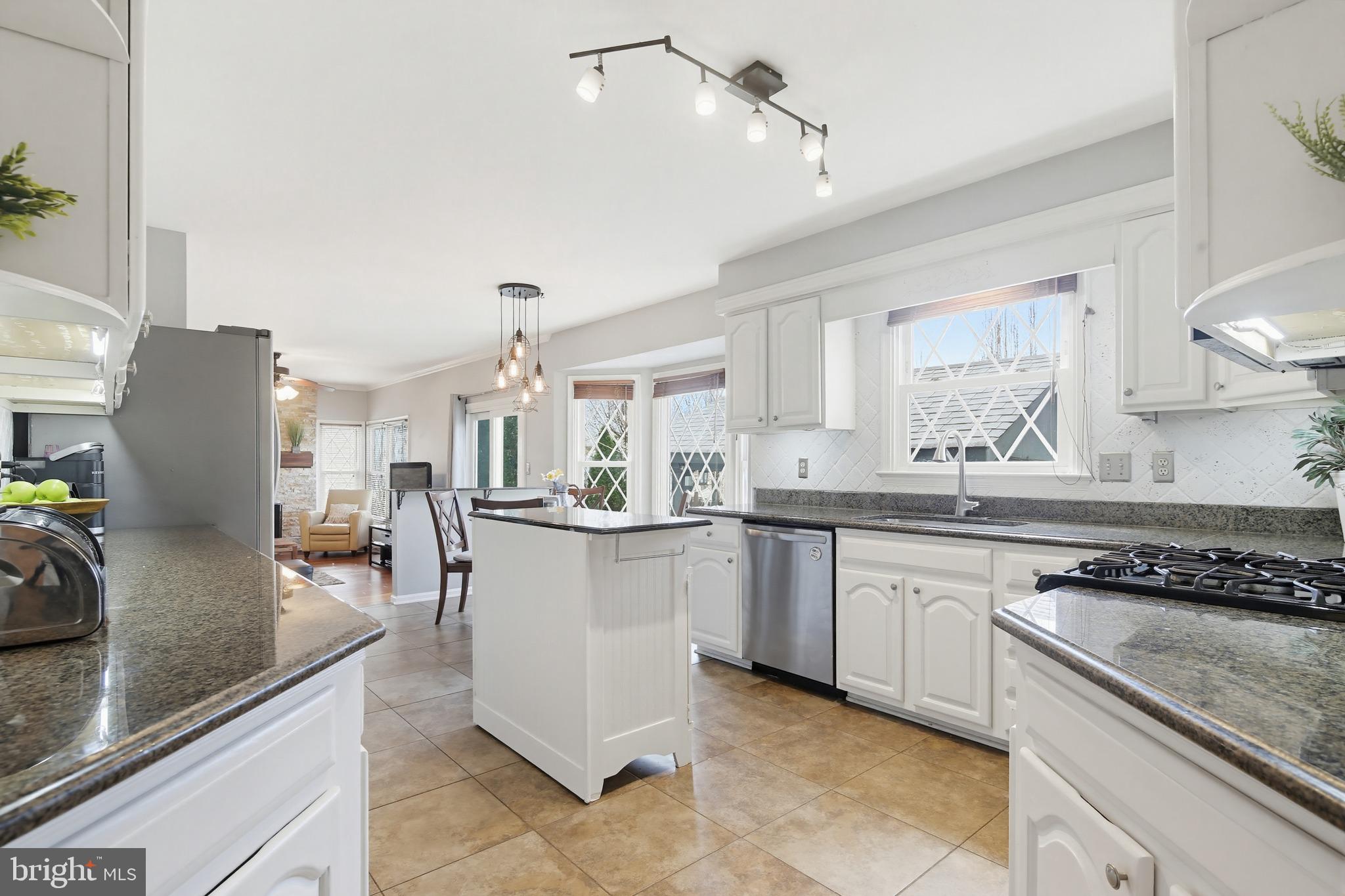 18906 Lindenhouse Road Gaithersburg, MD 20879 - Photo 20 of 48 a kitchen with stainless steel appliances granite countertop a sink counter space cabinets and a stove
