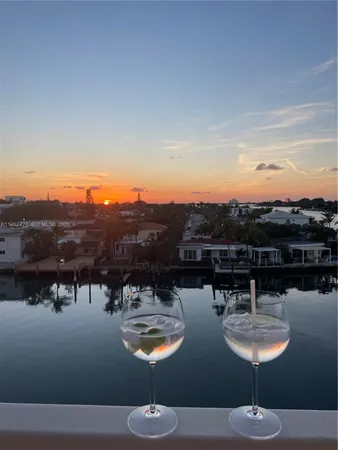 a view of a lake with a building in front of it