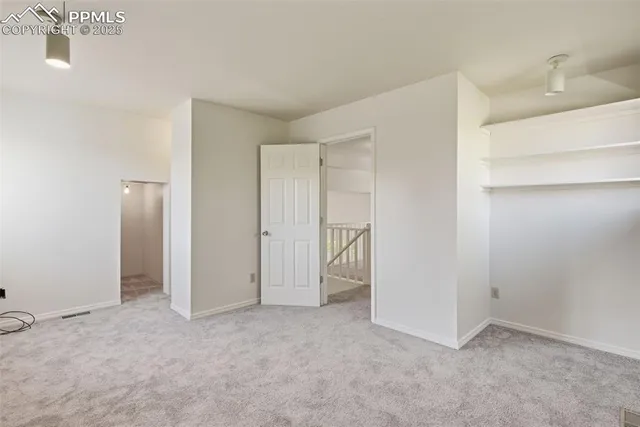 a view of an empty room