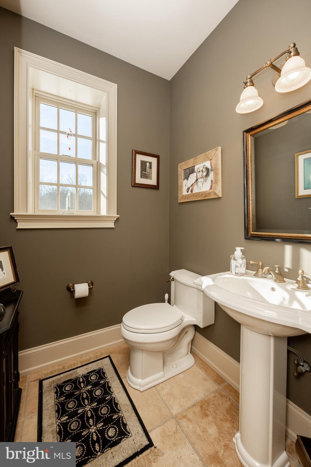 2230 Creek Road Glenmoore, PA 19343 - Photo 6 of 86 a bathroom with a toilet a sink and mirror