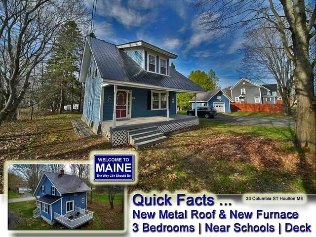 $114,900 | 33 Columbia Street, Houlton, ME 04730