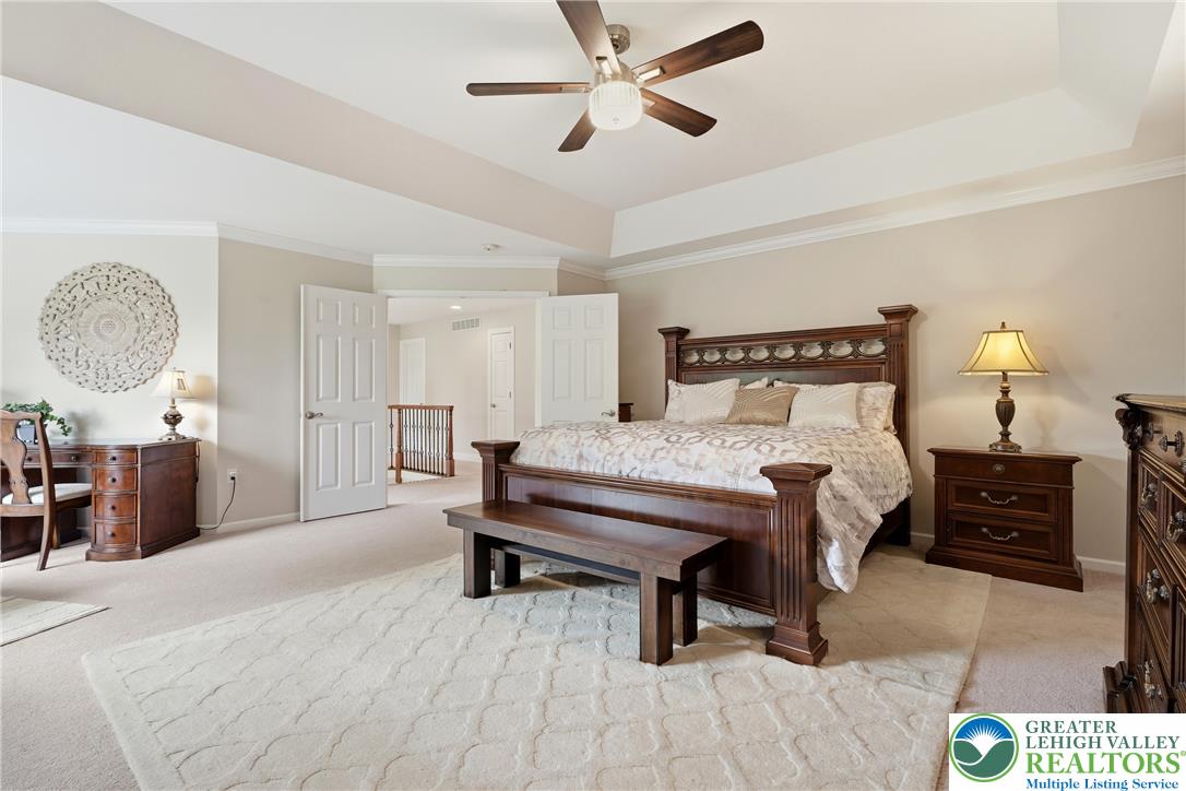 245 East Dell Road Bath, PA 18014 - Photo 35 of 99 Elevated ceilings and plush carpeting define this inviting and restful bedroom retreat.