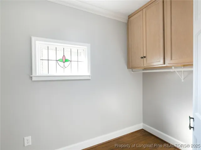 an empty room with window