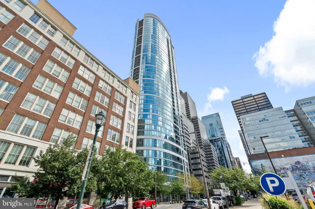 a front view of a building