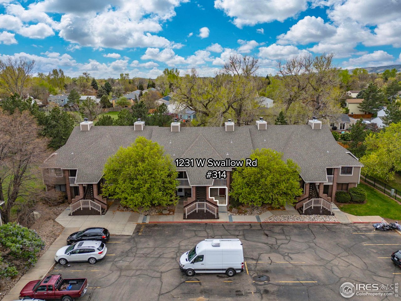 1231 West Swallow Road, Unit 314 Fort Collins, CO 80526 - Photo 29 of 29 an aerial view of a