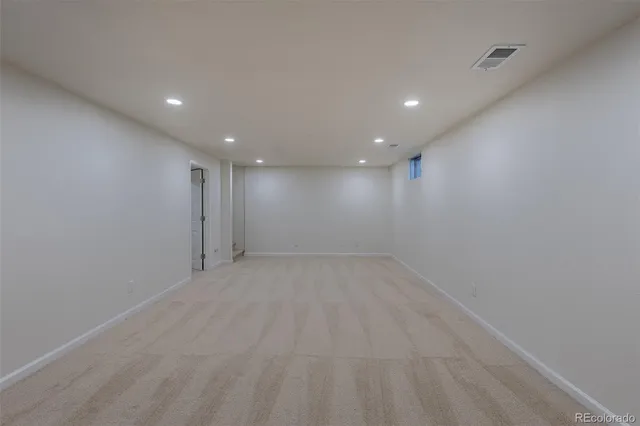 a view of an empty room