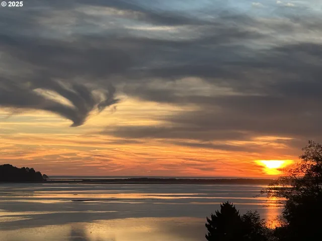 a view of an ocean and beach