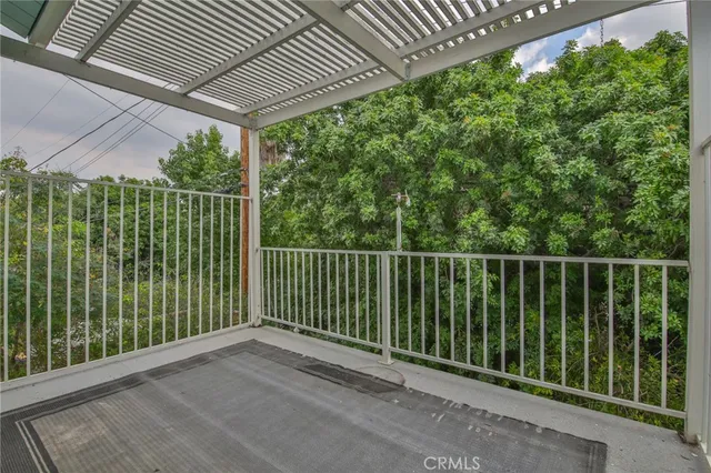 a view of a balcony
