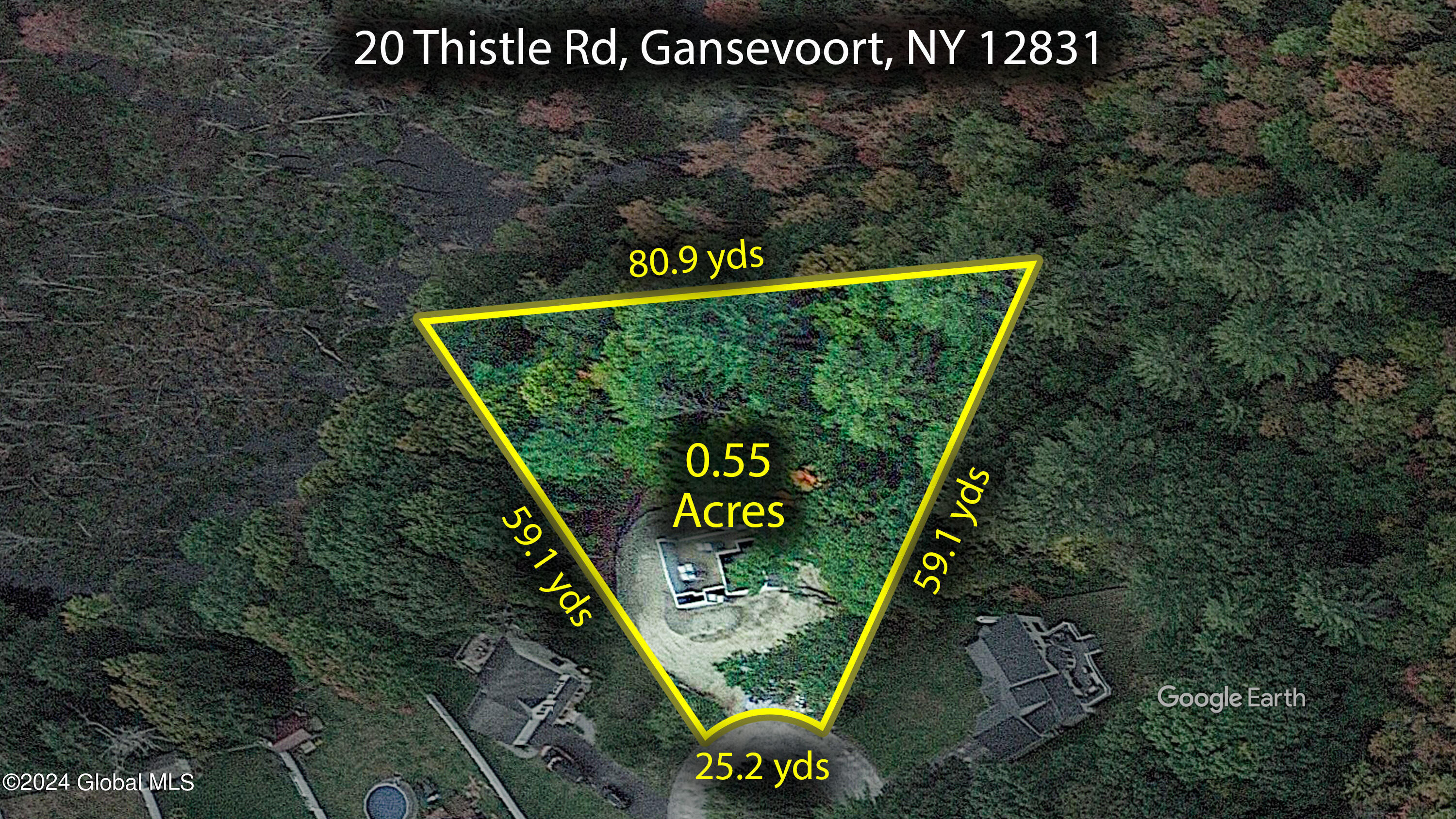 20 Thistle Road Wilton, NY 12831 - Photo 58 of 61 Property Line Overlay