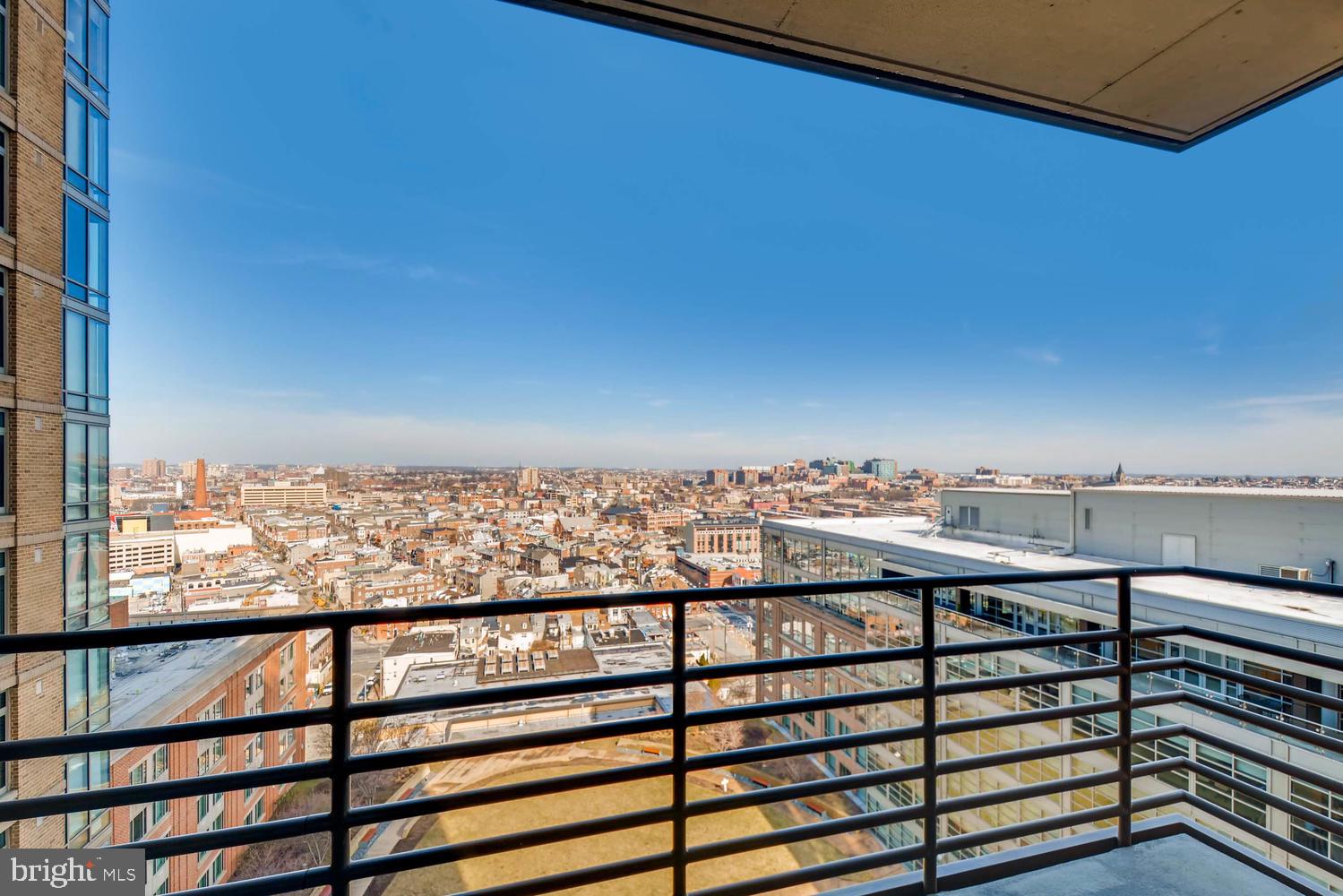 675 President Street, Unit 1806 Baltimore, MD 21202 - Photo 28 of 46 a view of a balcony with an outdoor space
