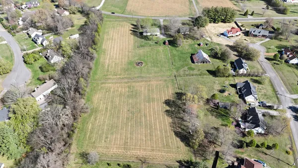 a view of swimming pool with a yard