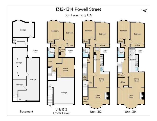 $1,495,000 | 1312-1314 Powell Street, San Francisco, CA 94133