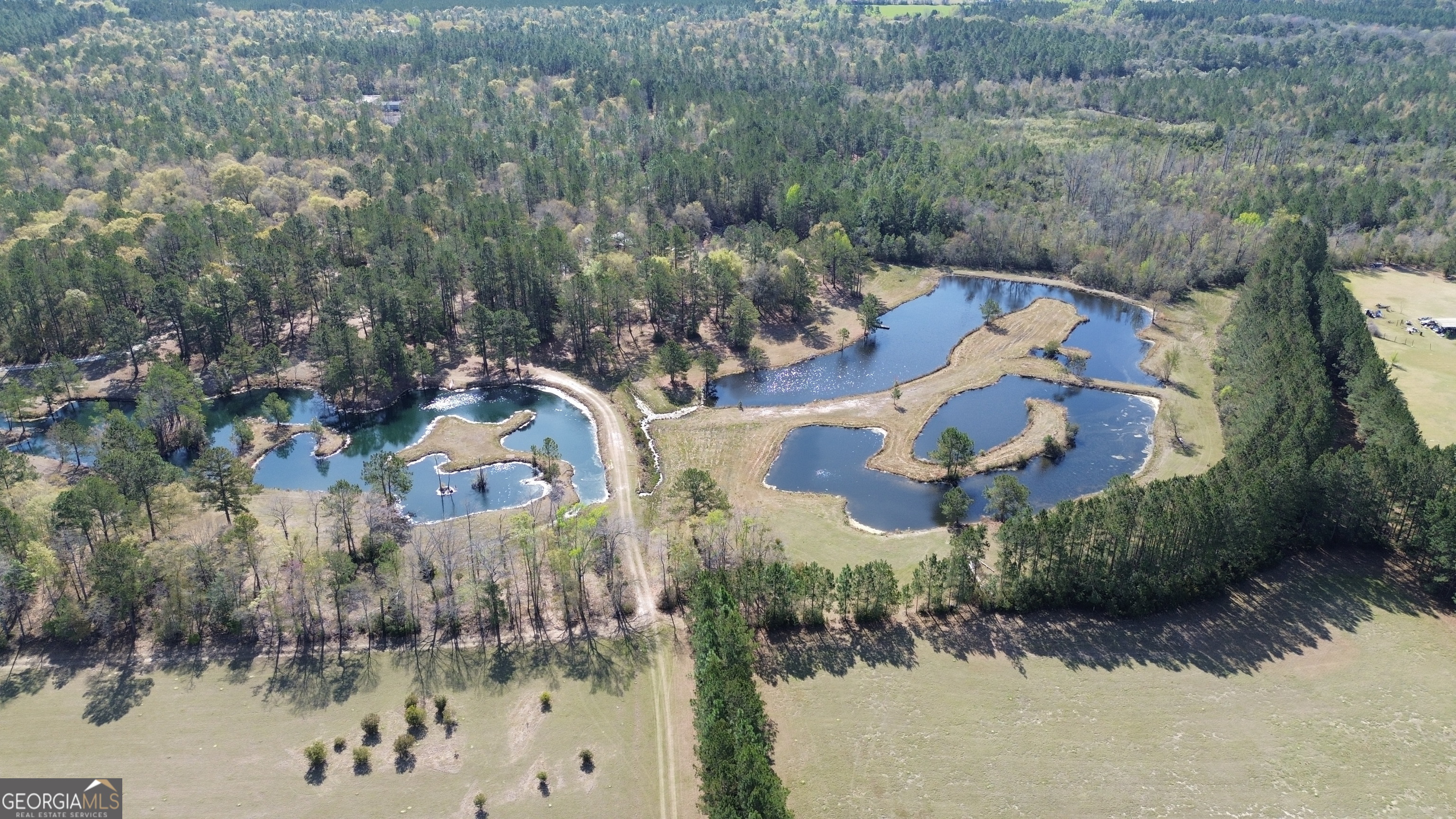 680 Porter's Landing Road Clyo, GA 31303 - Photo 35 of 50 an aerial view of residential house with outdoor space and lake view