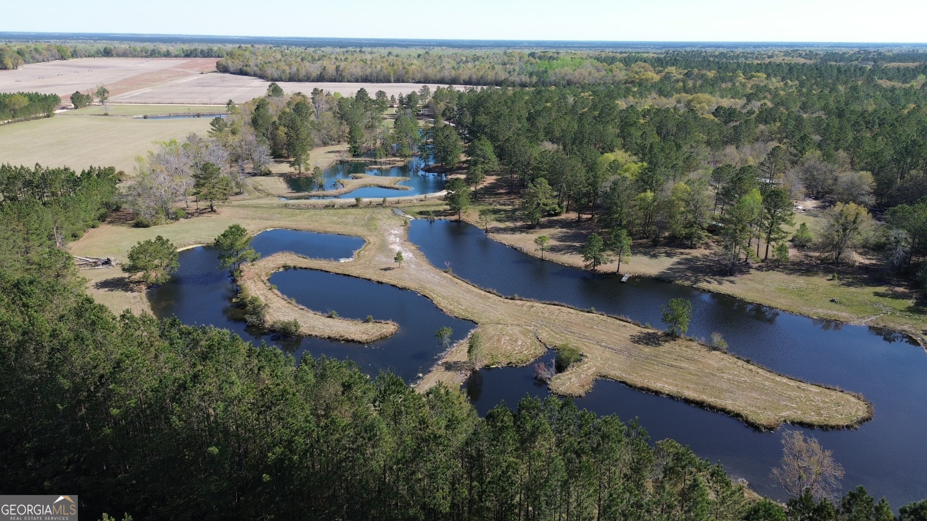 680 Porter's Landing Road Clyo, GA 31303 - Photo 48 of 50 an aerial view of a house with garden space and ocean view
