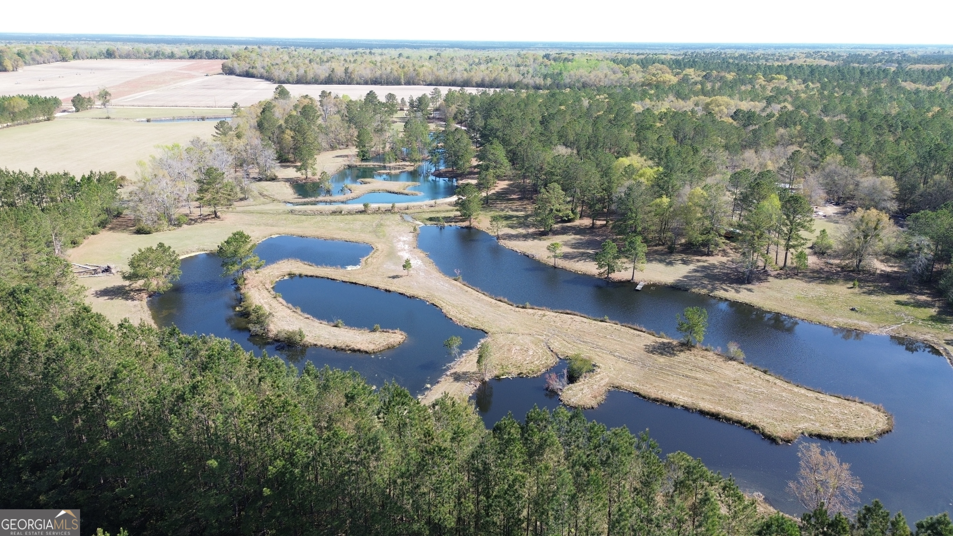 680 Porter's Landing Road Clyo, GA 31303 - Photo 50 of 50 an aerial view of a house with lake view