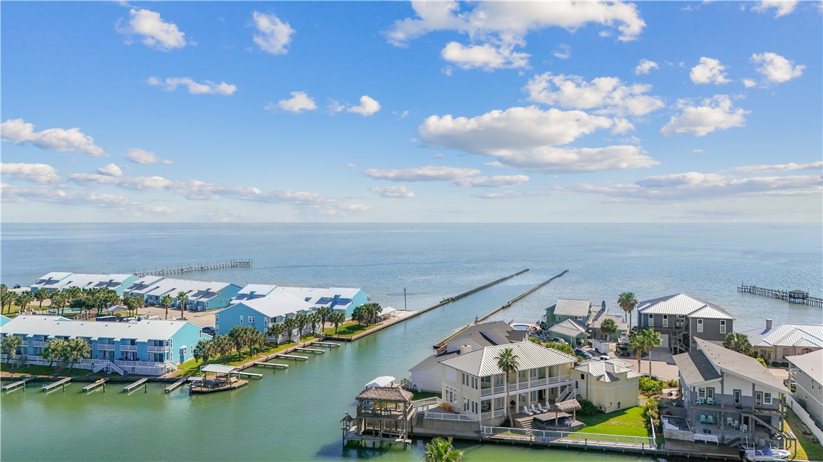 2290 North Fulton Beach Road, Unit 212 Rockport, TX 78382 - Photo 18 of 19 an aerial view of a house with a ocean view