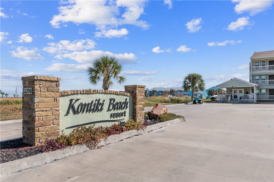 2290 North Fulton Beach Road, Unit 212 Rockport, TX 78382 - Photo 2 of 19 a view of outdoor space with sign board