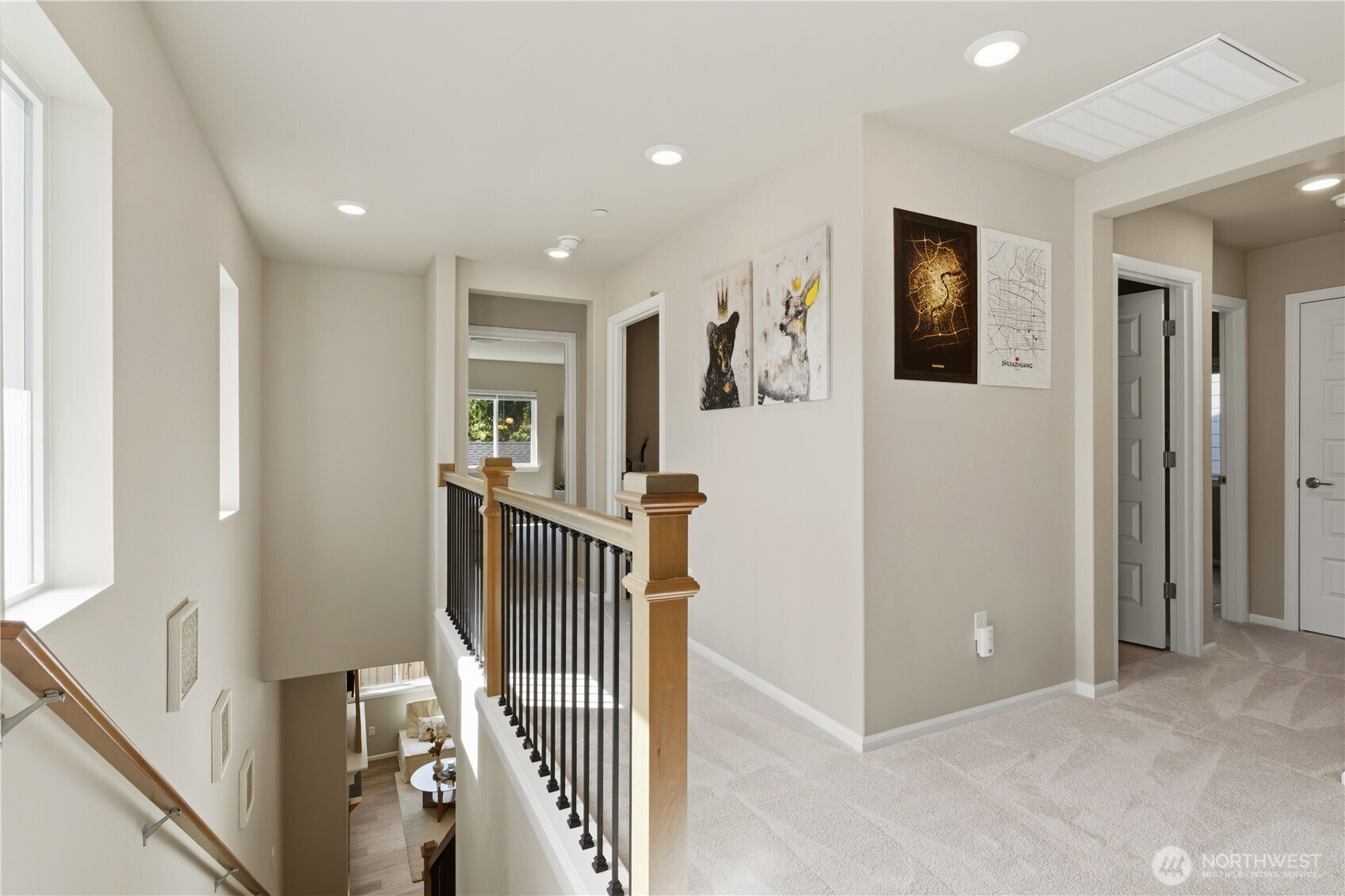 19432 9th Avenue Southeast Bothell, WA 98012 - Photo 15 of 33 a view of a hallway with windows and entryway