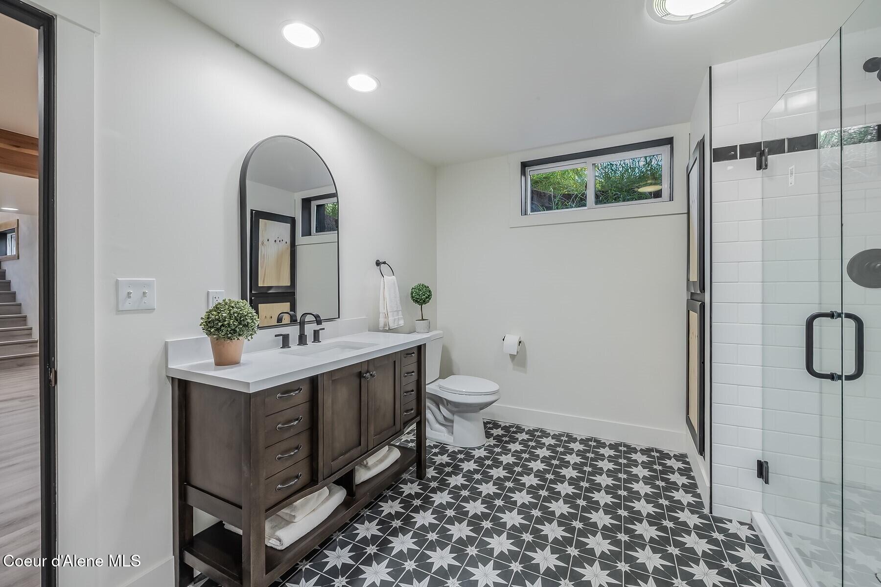 158 West Mountain Vw Road Moyie Springs, ID 83845 - Photo 31 of 63 Lower Level Bathroom