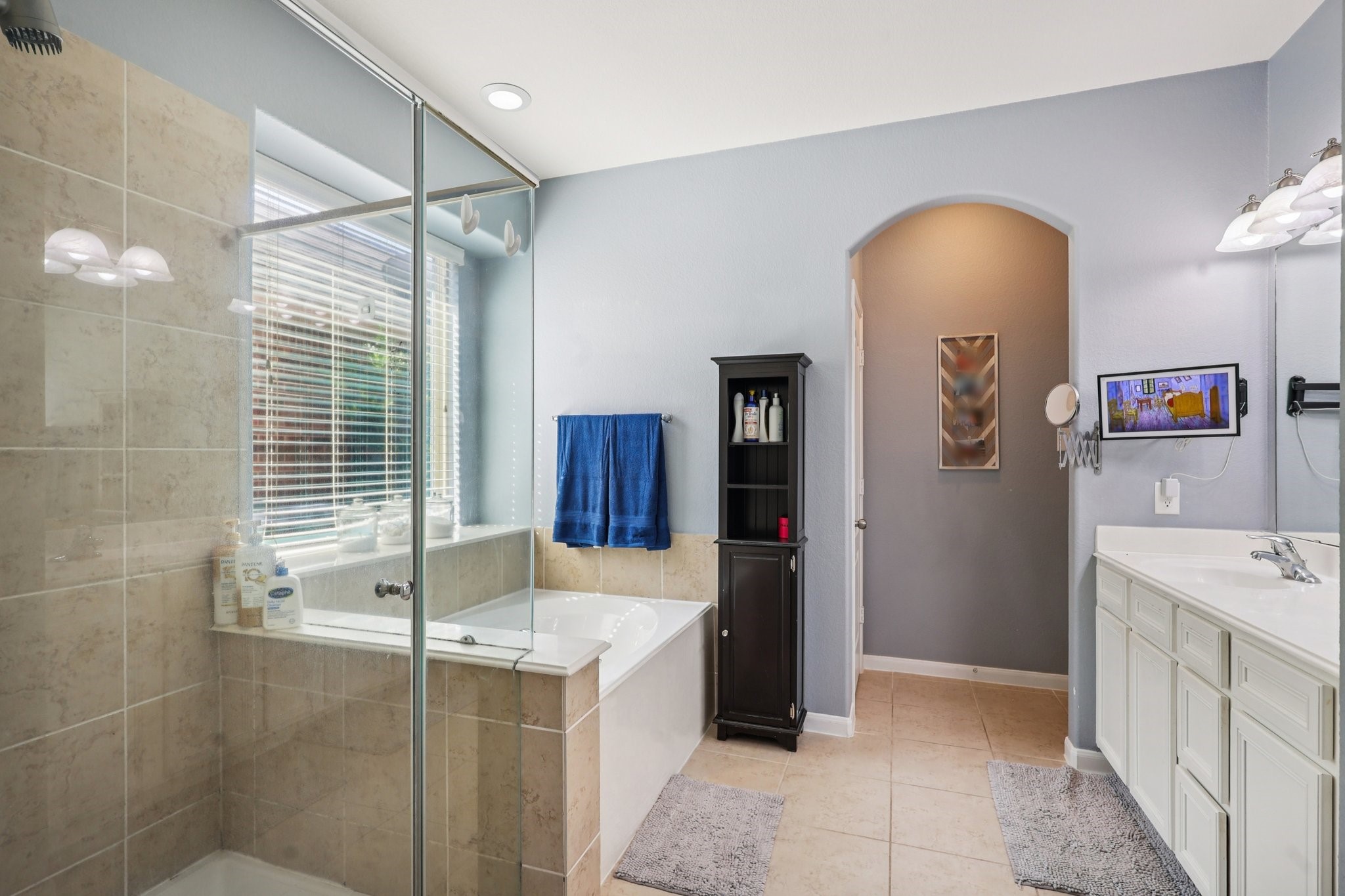 3663 Cottage Pines Lane Spring, TX 77386 - Photo 21 of 47 a bathroom with a tub sink and mirror