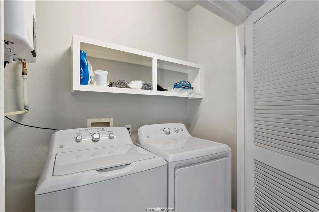 1409 Fannin Street, Unit A Bryan, TX 77803 - Photo 15 of 21 a utility room with dryer and washer