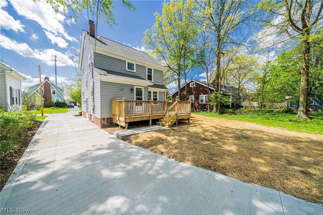 3959 Ardmore Road Cleveland Heights, OH 44121 - Photo 36 of 38 View of front of property with a wooden deck