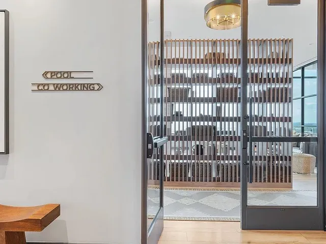 a view of a city with tall buildings