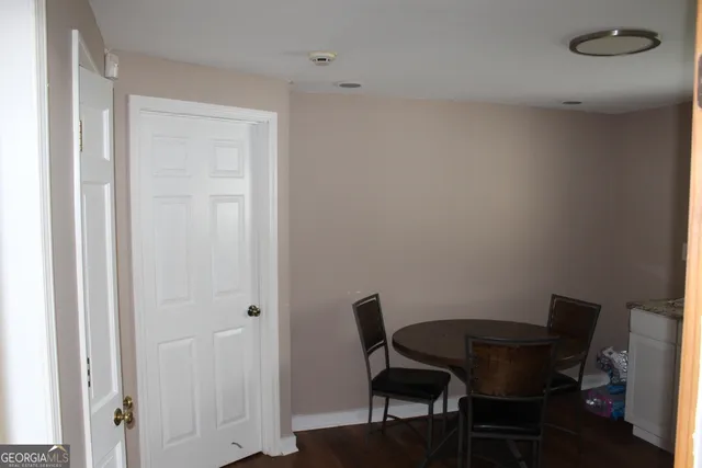 a bathroom with a window