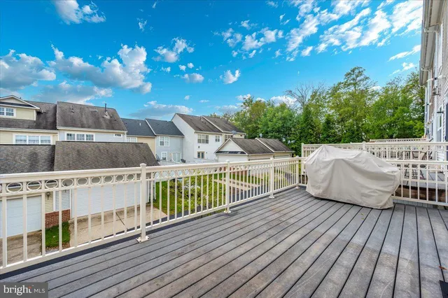 a view of terrace with seating space and trees