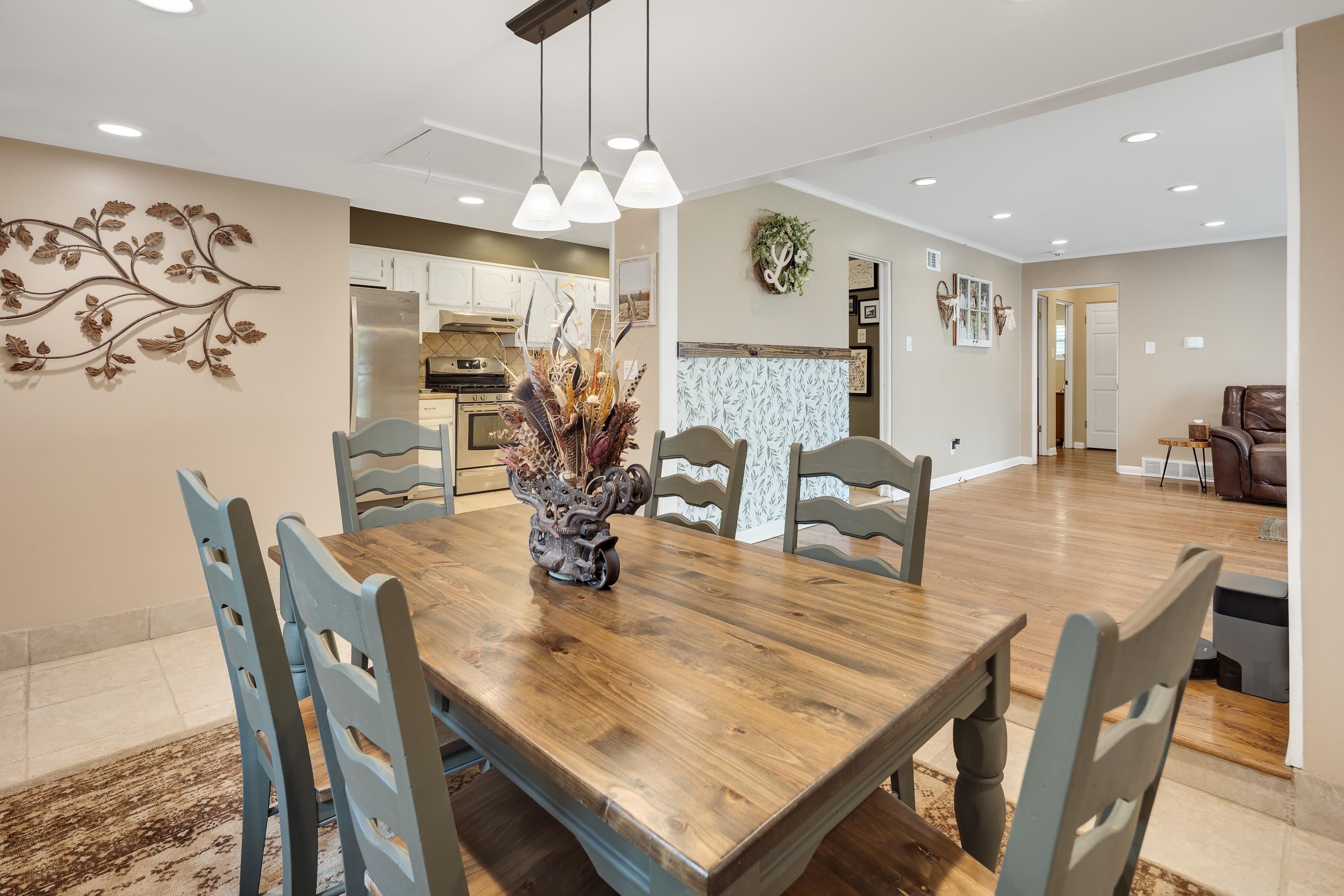 1130 Wilmore Road Memphis, TN 38117 - Photo 17 of 35 Dining room with recessed lighting and light tile patterned flooring