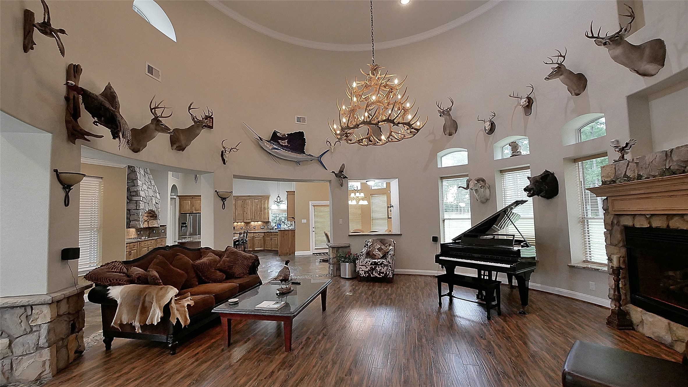 23478 Bays Chapel Road Richards, TX 77873 - Photo 16 of 49 a living room with furniture or kitchen and a fireplace