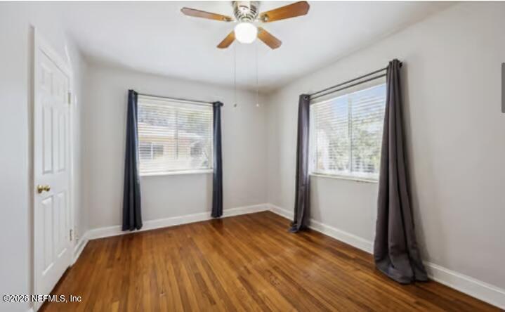 2159 Riverside Avenue, Unit 7 Jacksonville, FL 32204 - Photo 18 of 29 a view of empty room with wooden floor and fan