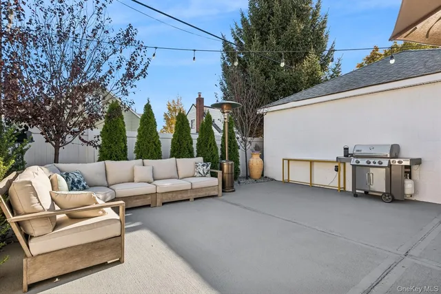 a view of a couches in a patio
