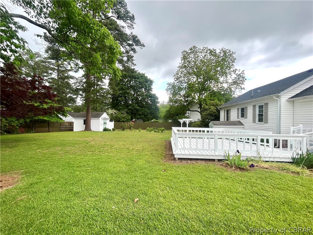 1438 Lafayette Road Gloucester Point, VA 23062 - Photo 3 of 34 View of yard with a deck