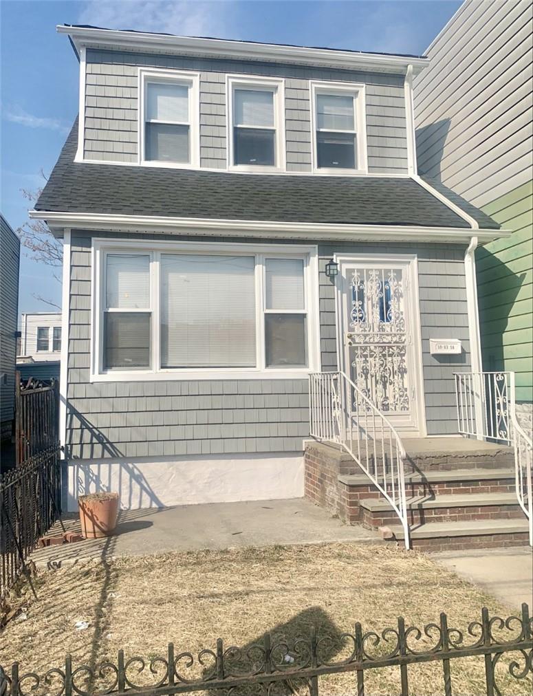 a front view of a house