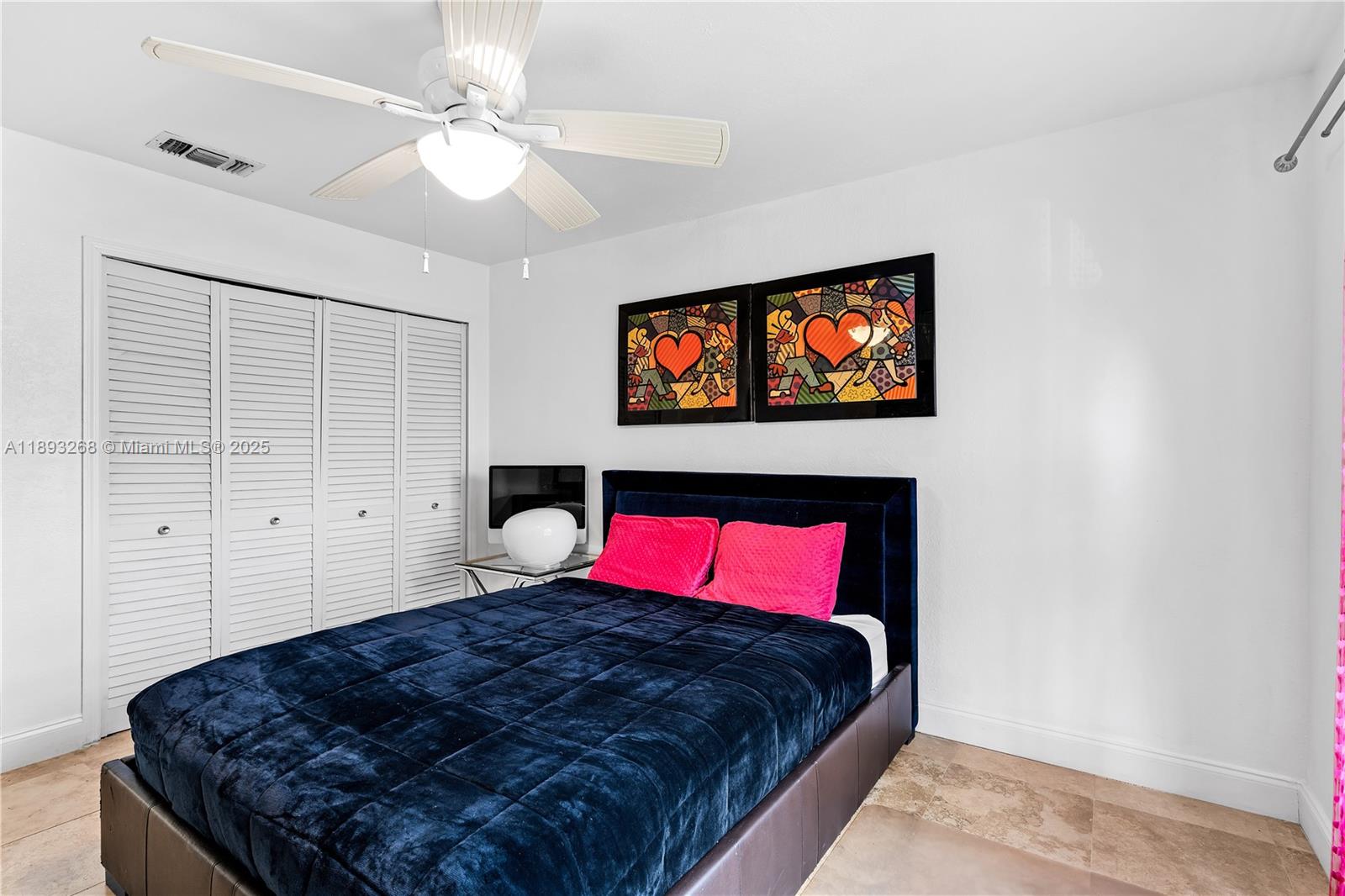 8909 Southwest 108th Circle Miami, FL 33176 - Photo 17 of 28 a bedroom with a large bed and a flat screen tv