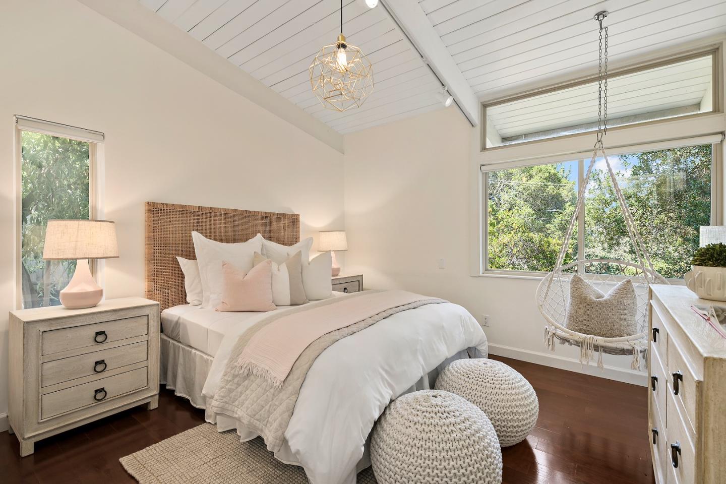 60 Linaria Way Portola Valley, CA 94028 - Photo 18 of 39 a bedroom with a bed and a window