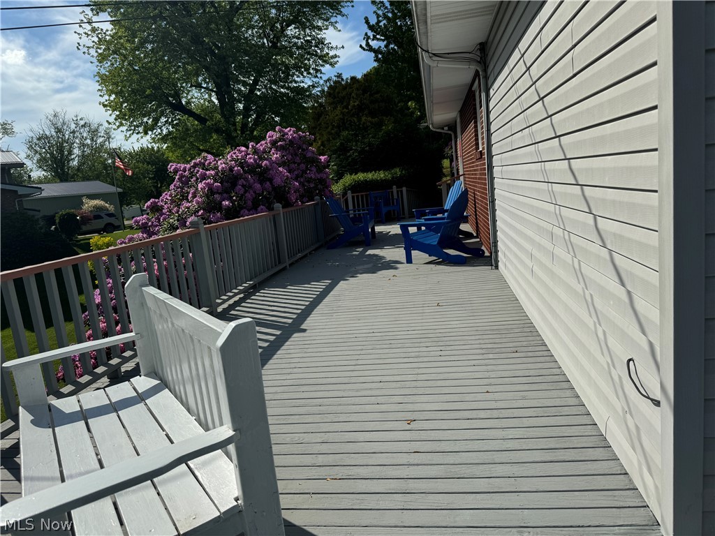 123 E Road Toronto, OH 43964 - Photo 25 of 34 View of wooden deck