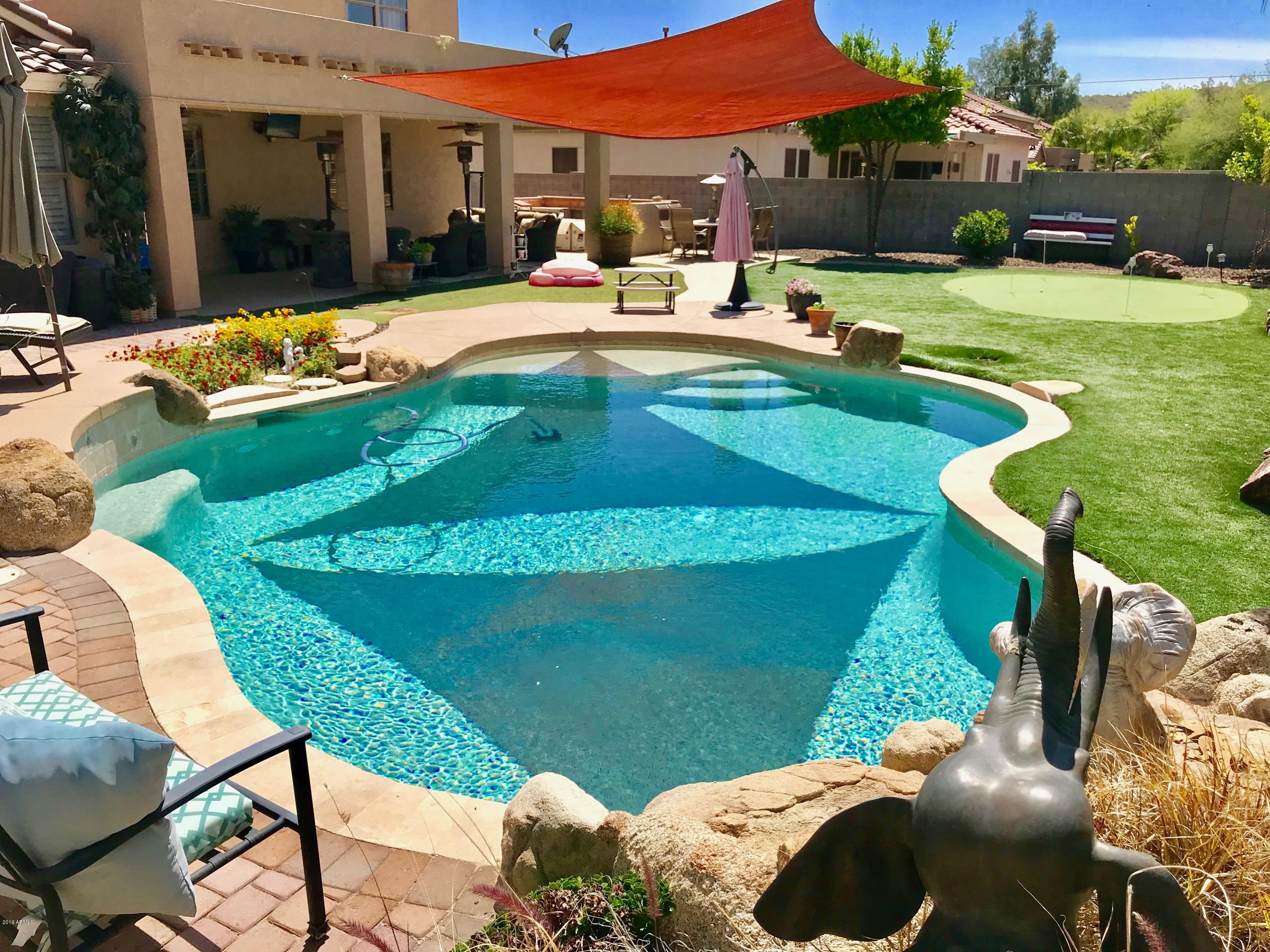 3136 West Redbird Road Phoenix, AZ 85083 - Photo 3 of 47 Pool from Waterfall view