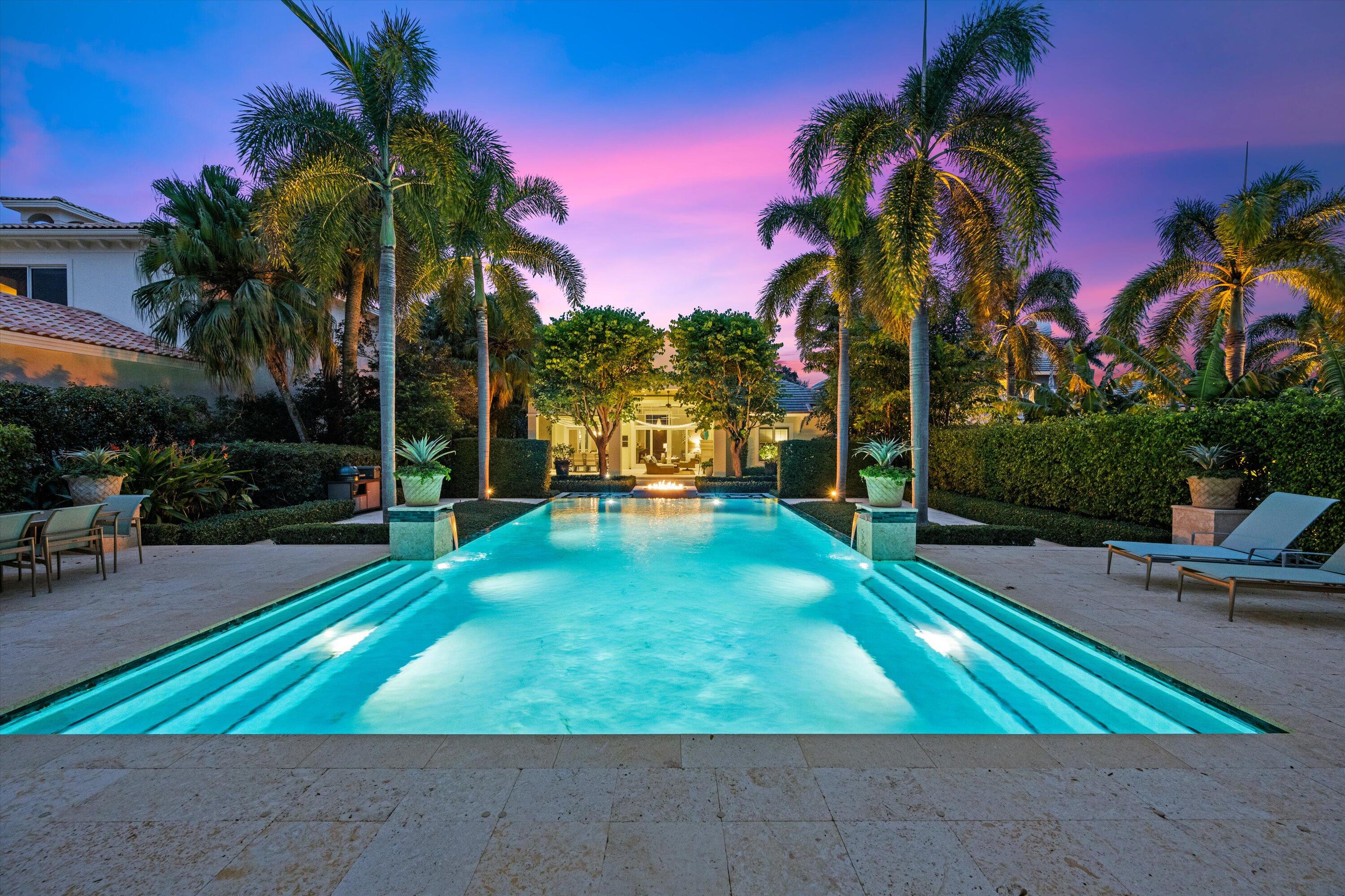 113 Echo Drive Jupiter, FL 33458 - Photo 12 of 15 a view of backyard with swimming pool and sitting area