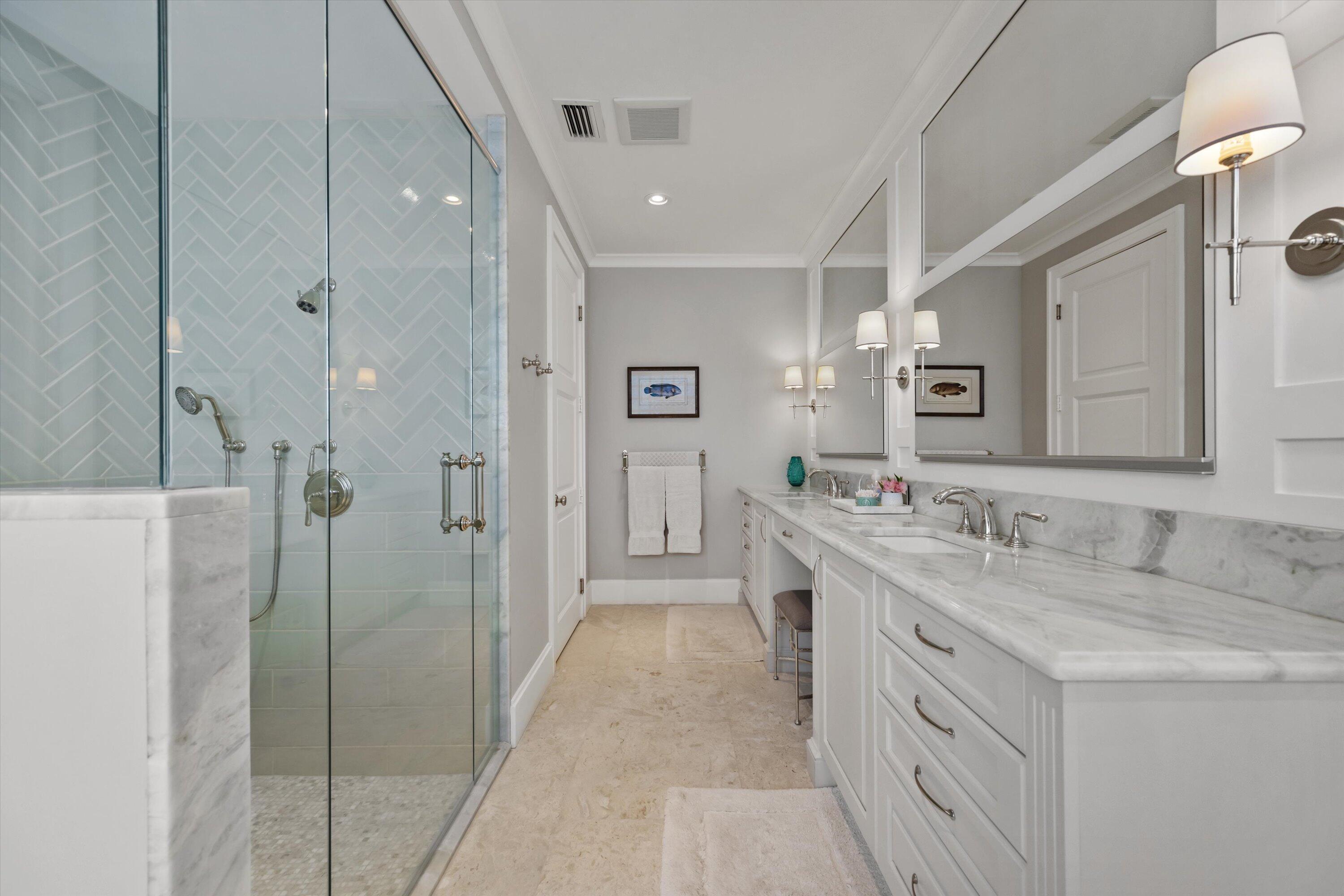 113 Echo Drive Jupiter, FL 33458 - Photo 8 of 15 a spacious bathroom with a double vanity sink mirror and shower
